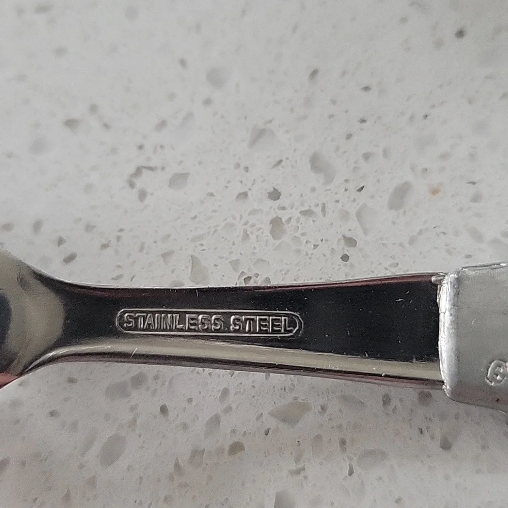 Vintage Pewter Jam Lid & Spoon Canada 1991 Seagull
